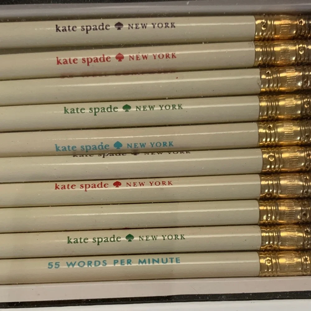 NIB Vintage kate spade WHAT'S THE WORD Bridge Style Pencil Set